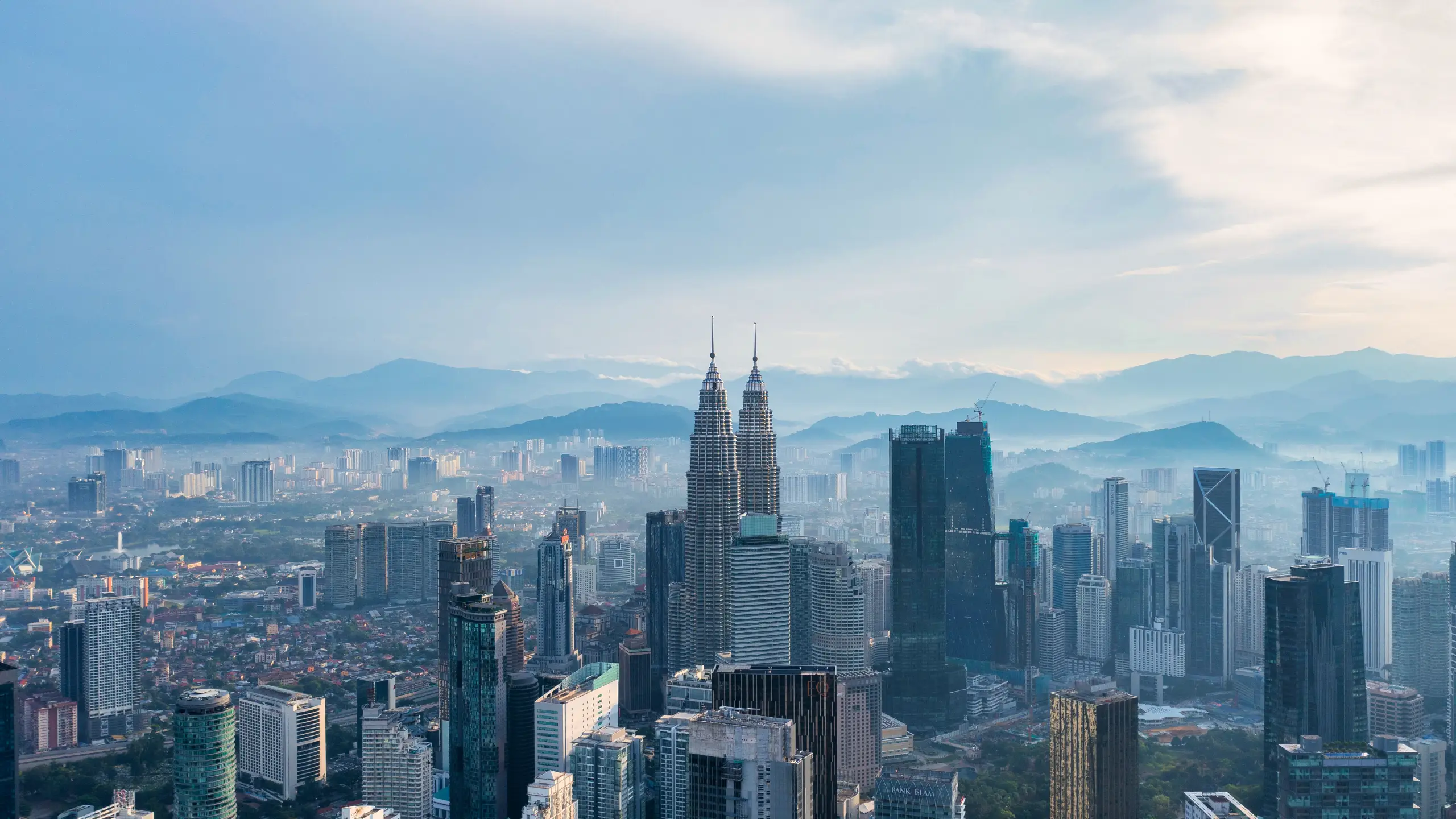 Kuala Lumpur skyline at dusk